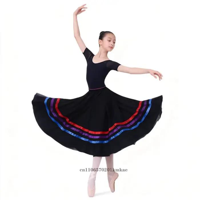Jupes de danse flamenco traditionnelles espagnoles pour filles