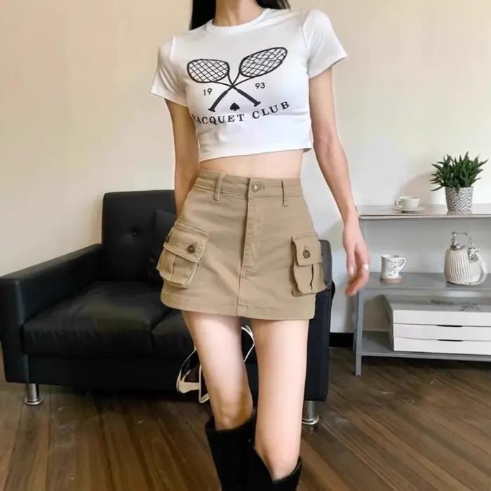 Mini-jupe trapèze sexy pour femme