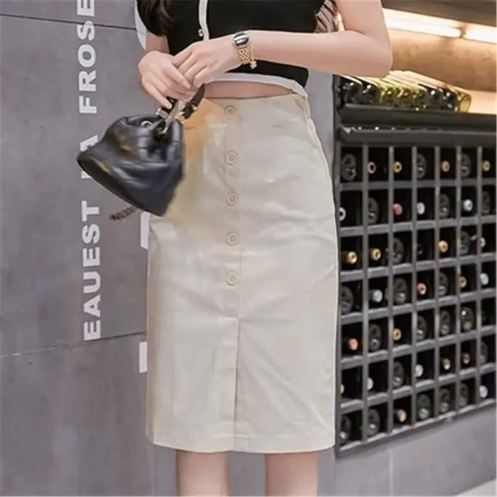 Jupe trapèze taille haute pour femme