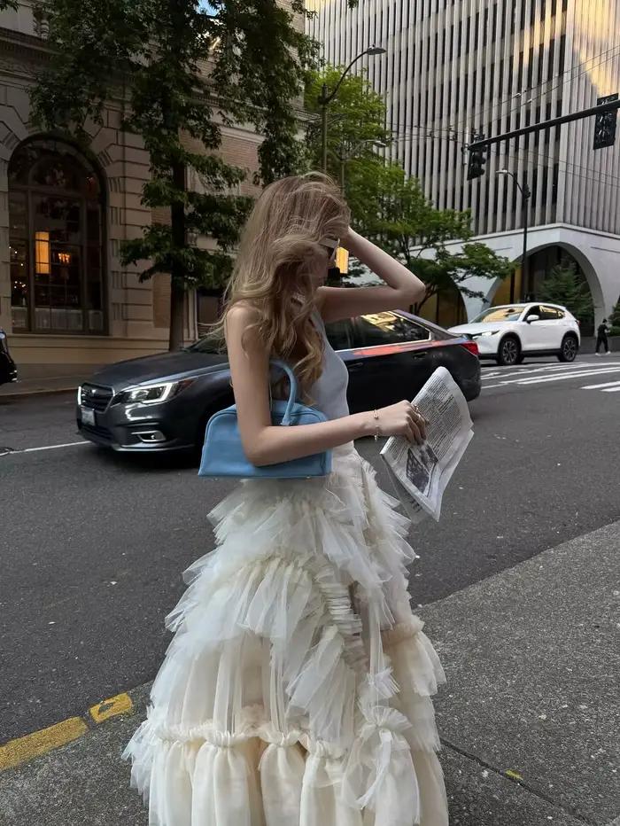 Jupe en tulle à plusieurs couches