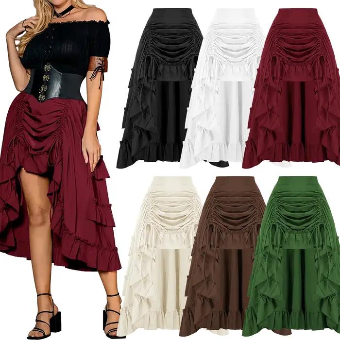 Jupe d'été gothique Steampunk pour femmes