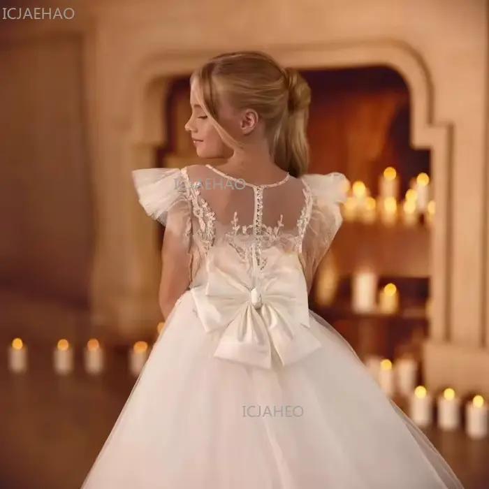Robe de princesse bouffante pour filles, tenue de soirée formelle pour anniversaire, spectacle, concours de beauté, ou occasion spéciale pour enfants