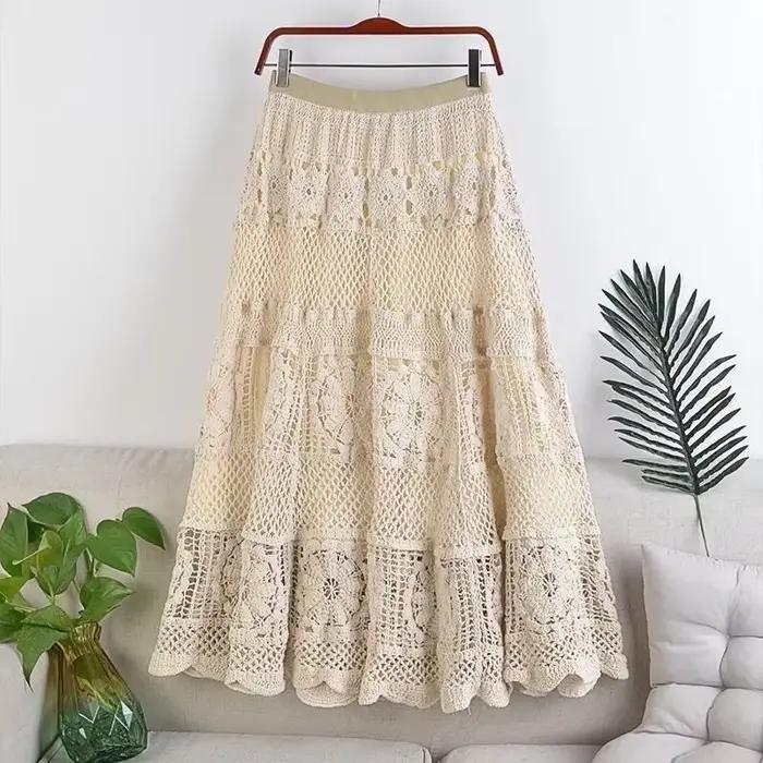 Soldes de printemps : Nouvelle jupe midi trapèze amincissante pour femme