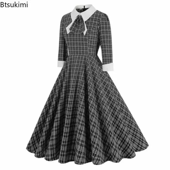 Robe de Style britannique rétro pour femmes