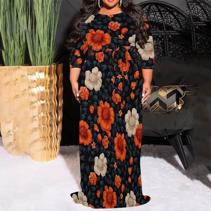 Robe longue Maxi grande taille