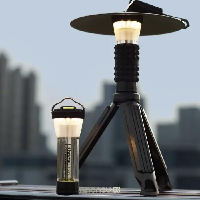 3000 mah GZ phare camping lumière Super longue durée de vie de la batterie LED tente de Camping randonnée atmosphère lampe tour lampe de poche