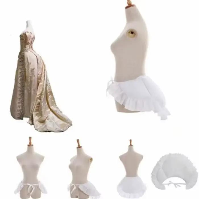 Jupon victorien blanc, jupe confortable confiante