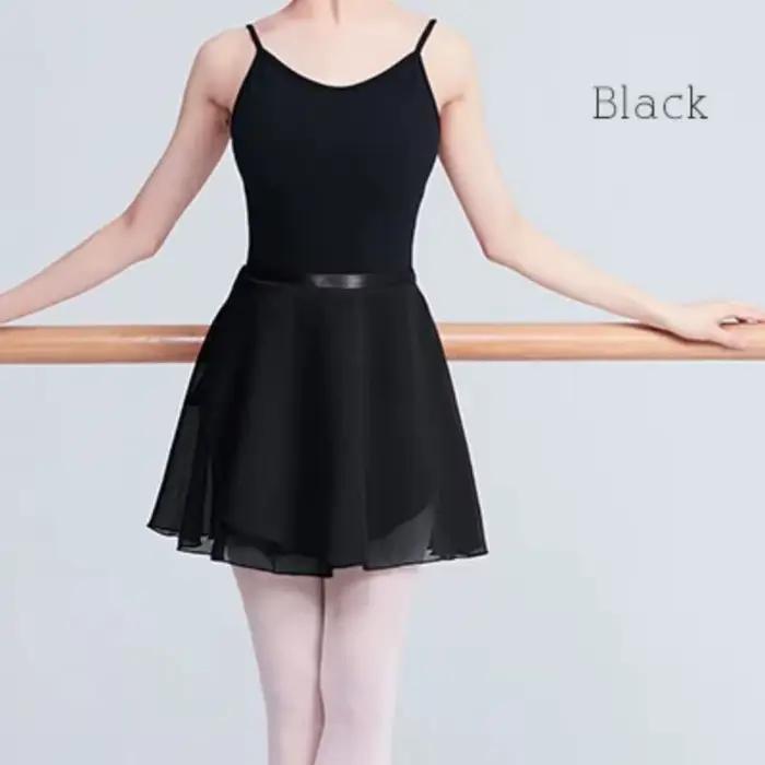 Jupe de Ballet en Mousseline à Lacets pour Femmes Adultes et Filles Occasions de Pratique et Spectacle Gris Violet Noir Blanc