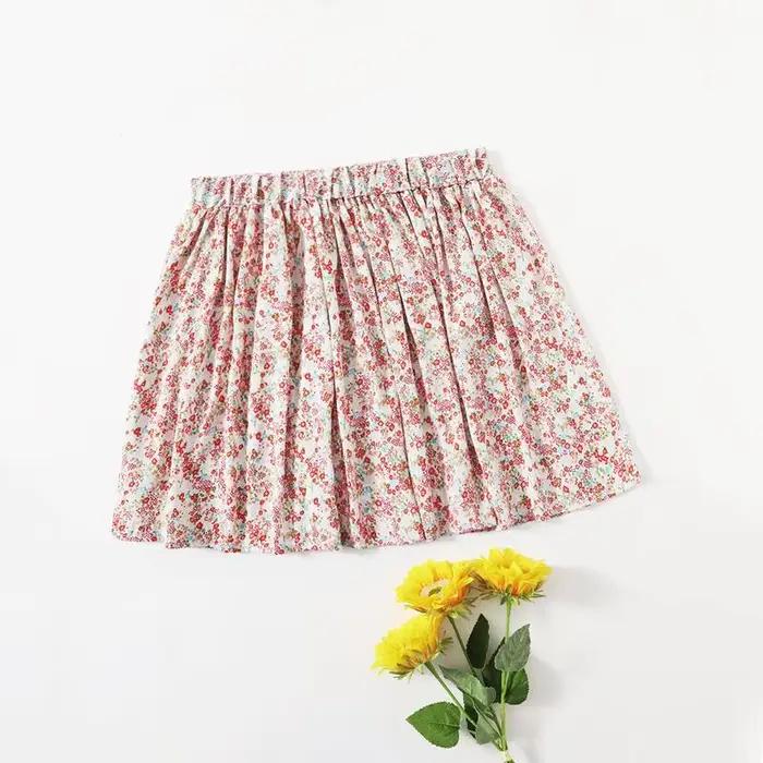 Jupe trapèze décontractée en mousseline de soie, grande taille, imprimé Floral, pour femmes, taille haute élastique, élégante, style Boho, bas grande taille 7XL 8XL, été