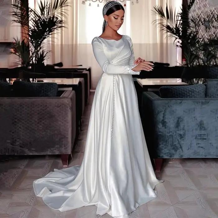 Robe de mariée trapèze blanche