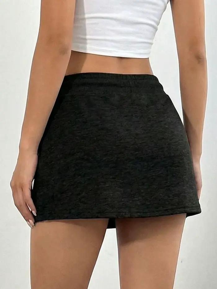 Mini-jupe courte décontractée pour femmes