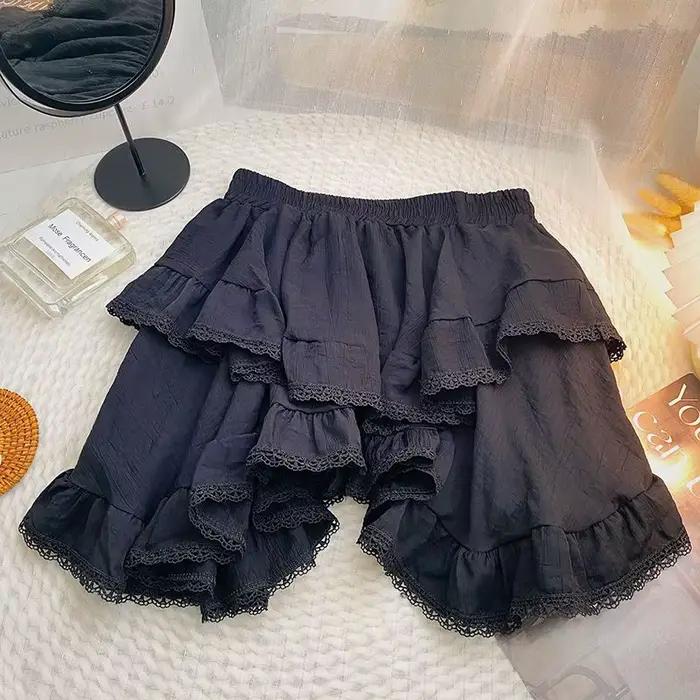 Mini jupe Kawaii à volants pour femmes