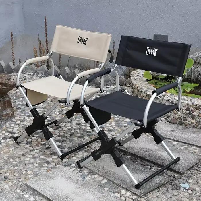 Chaise de directeur pliable d'extérieur, chaise de Camping plage pêche en alliage d'aluminium voyage randonnée pique-nique siège meubles de voyage