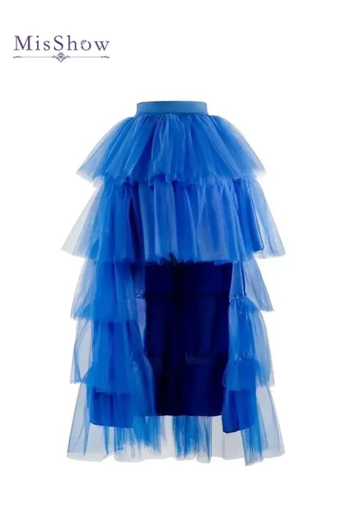 Jupe tutu en tulle bleu royal pour femme