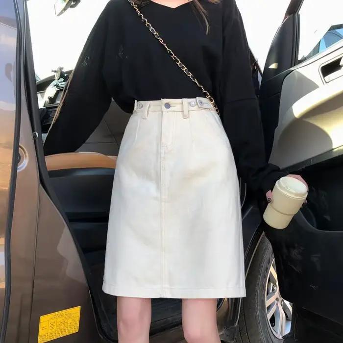Jupe Vintage en Denim pour Femme