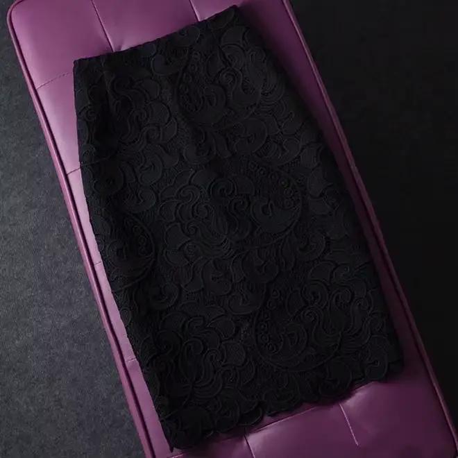Jupe crayon en dentelle pour femmes