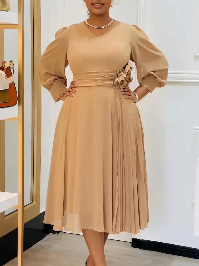 Jupe trapèze élégante de couleur unie, robe grande taille, mode printemps 2025, vêtement tendance pour femmes