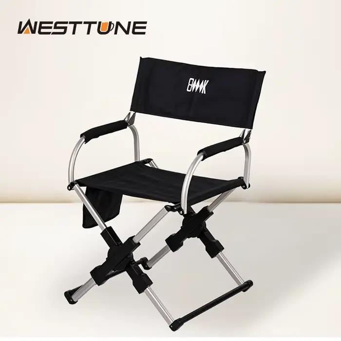 Chaise de directeur pliable d'extérieur, chaise de Camping plage pêche en alliage d'aluminium voyage randonnée pique-nique siège meubles de voyage