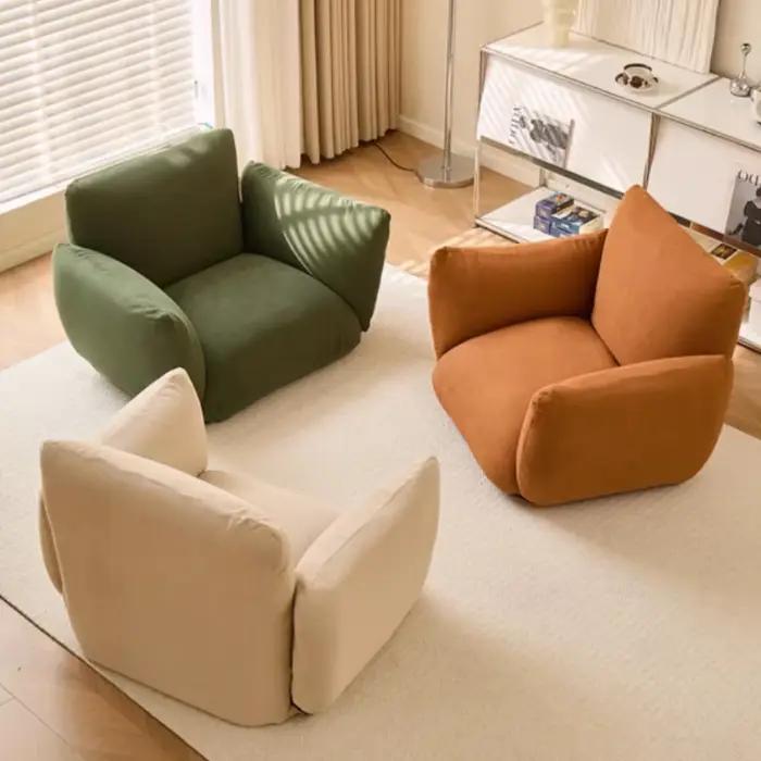 Fauteuils de salon ergonomiques et relaxants pour la lecture dans la chambre, mobilier de maison