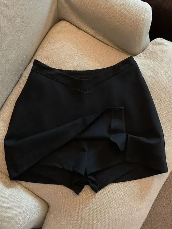 MMobTemperament-Mini jupes taille haute pour femmes