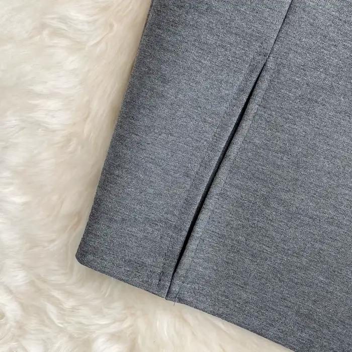 Jupe femme solide taille haute travail