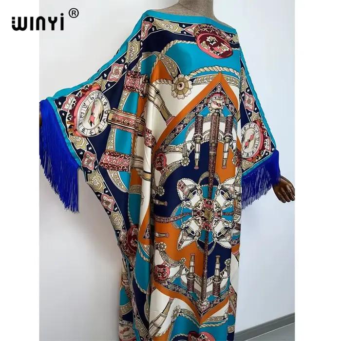 Robe Longue en Mousseline de Soie pour Femme