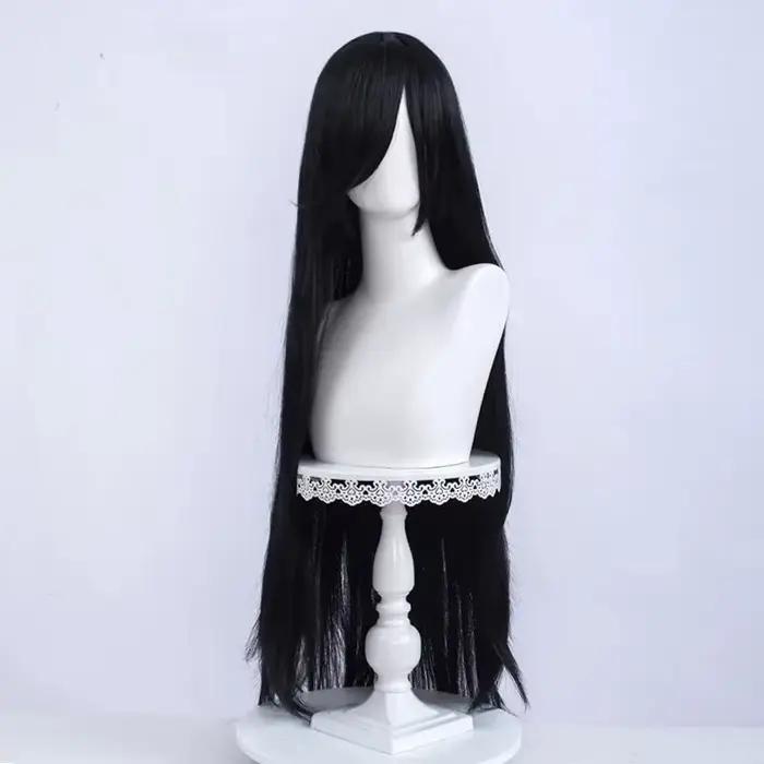 Perruque synthétique longue et lisse multicolore avec frange pour femmes, cheveux résistants à la chaleur, usage quotidien pour Cosplay Lolita
