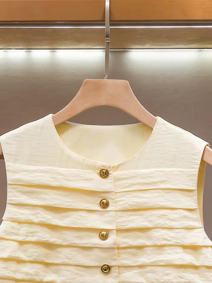 Jupe courte plissée taille haute à volants superposés pour femme
