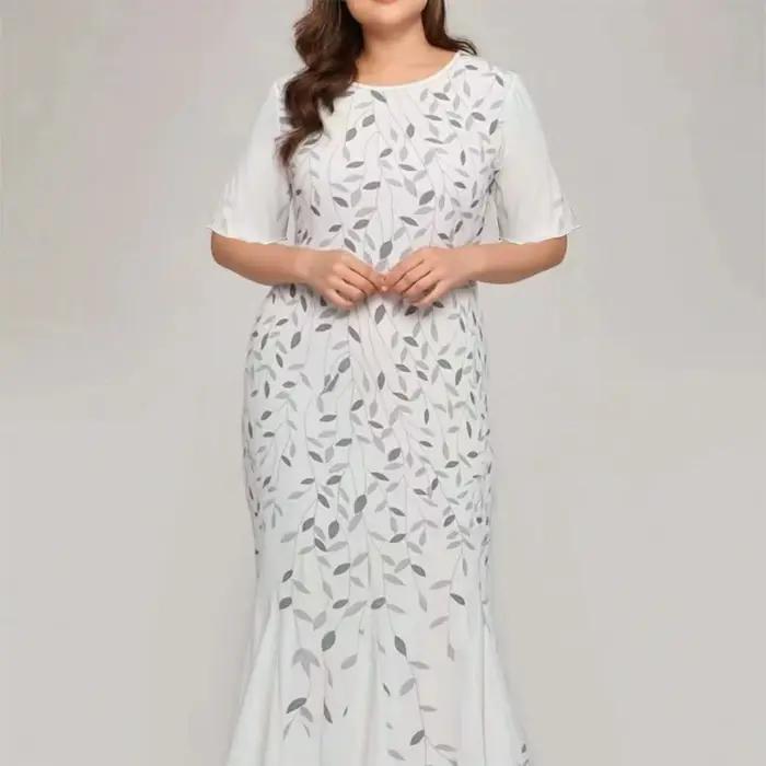 Robe de soirée sirène grande taille pour femme