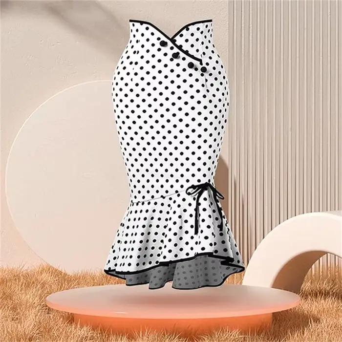 2025 jupe Midi femmes volants moulante