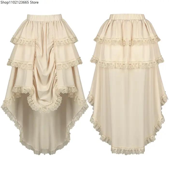 Jupe longue vintage Renaissance pour femme