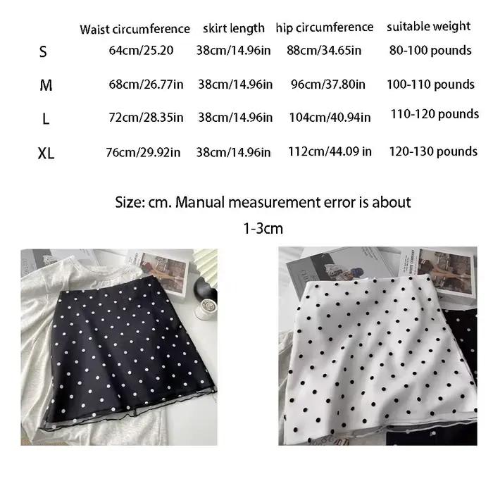 Jupe Vintage à pois pour femmes