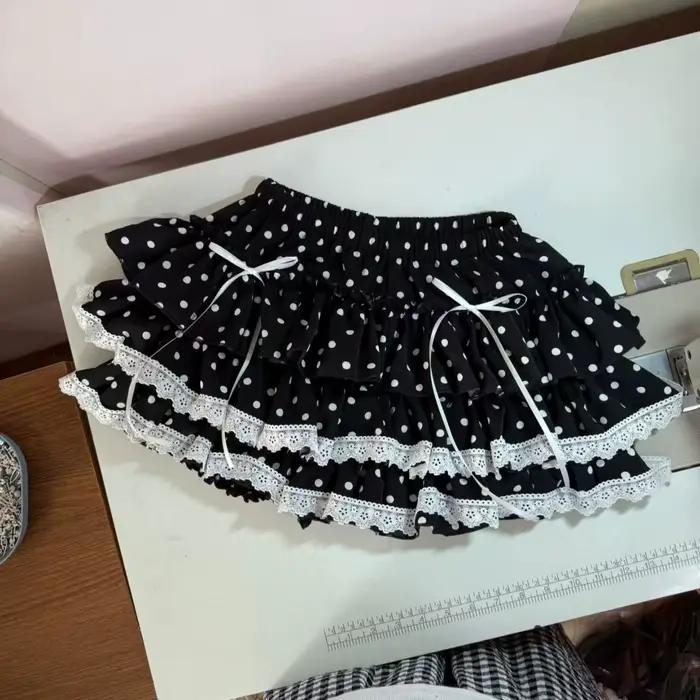 Mini jupe noire de Style français pour femmes