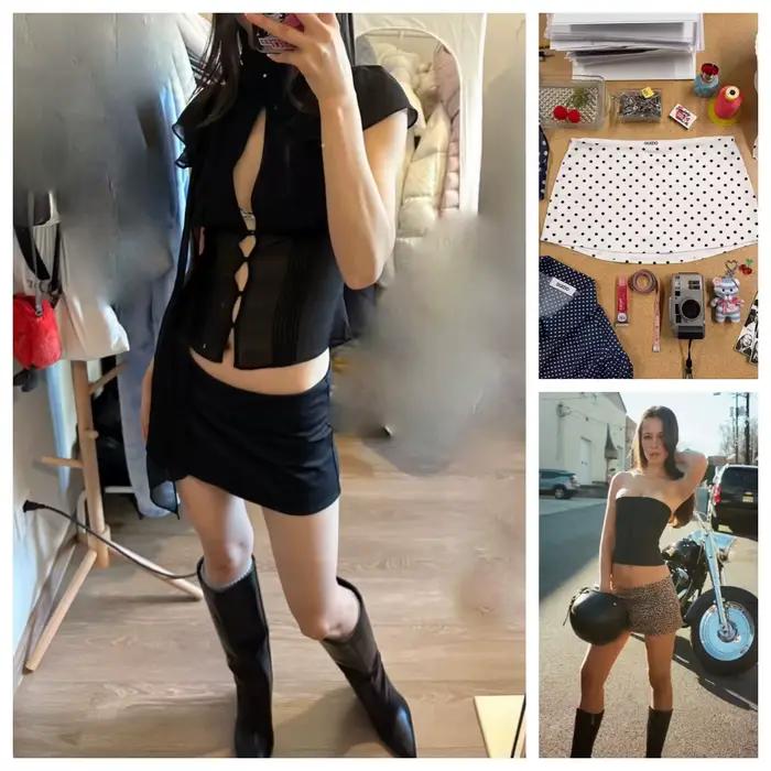 Jupe courte Guiz à taille basse