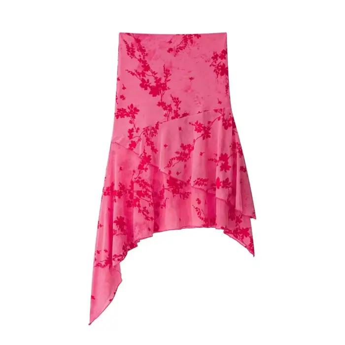 Ensemble jupe mi-longue pour femme