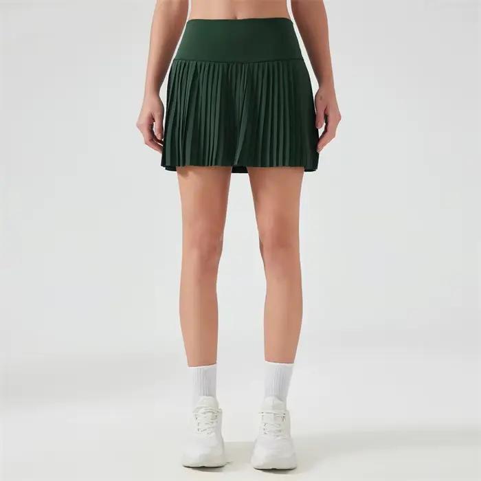 Femmes plissées sport Tennis jupes femmes taille haute Yoga Fitness jupe courte avec poches gymnase Golf ample Mini jupe avec poches