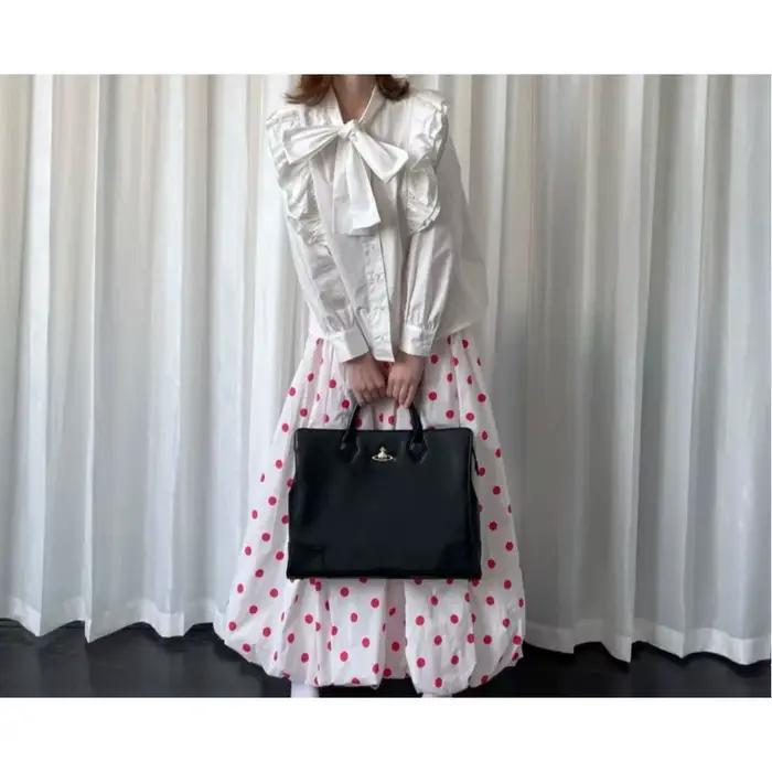 Jupe japonaise à pois, jupe longue d'été ample pour femmes