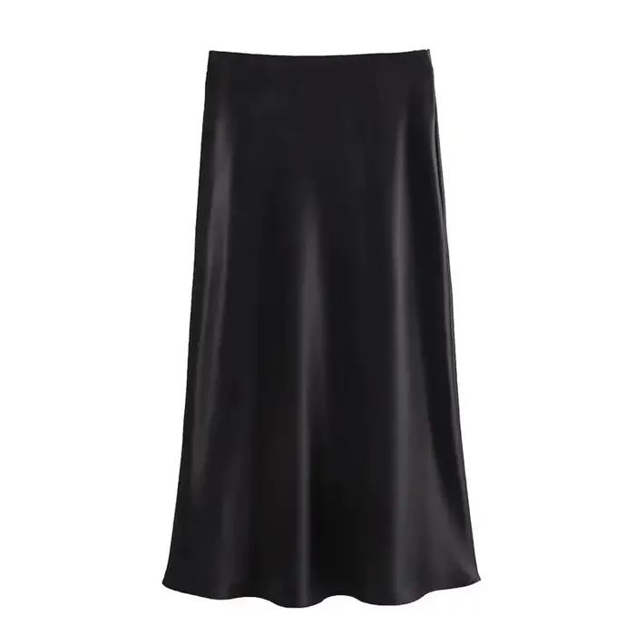 Jupe en satin ZOCI pour femme 2026