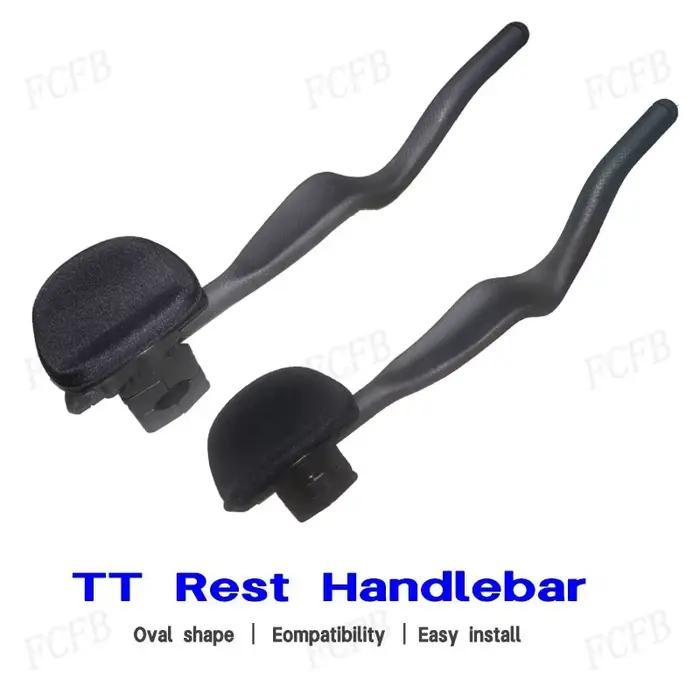 Vélo de route Triathlon temps d'essai 3K repose-vélo entièrement en carbone guidon TT 35 °   Pour extension de guidon Aero avec clip