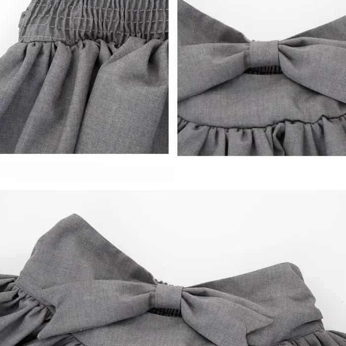 Mini jupes femmes nœud taille haute doux tout-match princesse a-ligne Simple gâteau bouffant jupe Preppy belle Harajuku tendre Ins