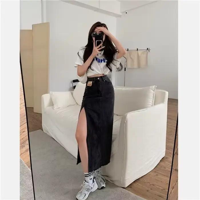 Jupe mini évasée taille haute pour femme