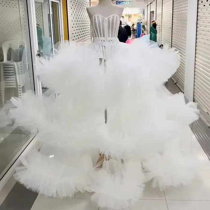 Jupe en tulle moelleuse à volants