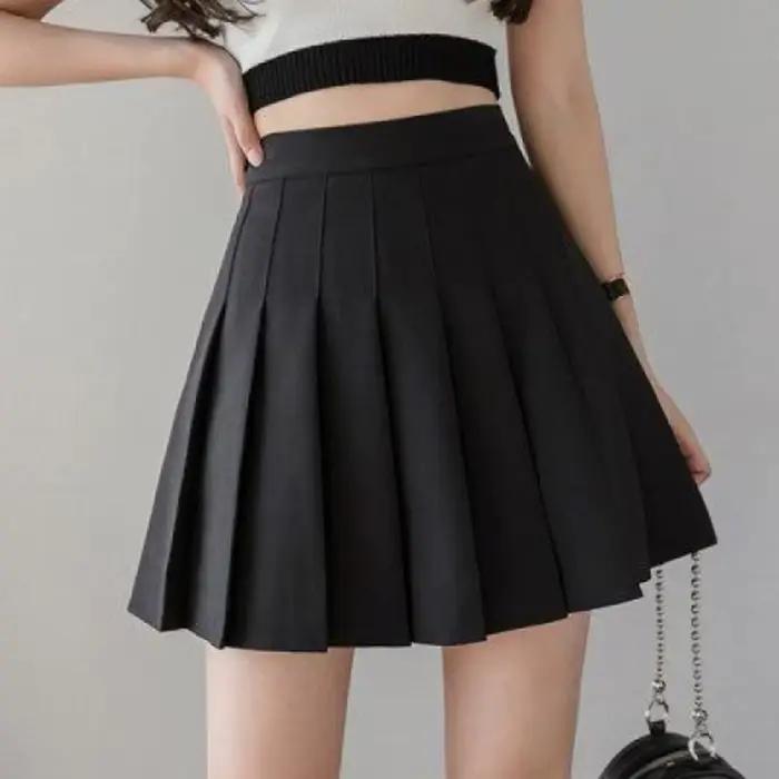 2025 printemps été Shorts jupe femmes taille haute Sexy Mini jupes pour filles école courte plissée Kawaii japonais rose