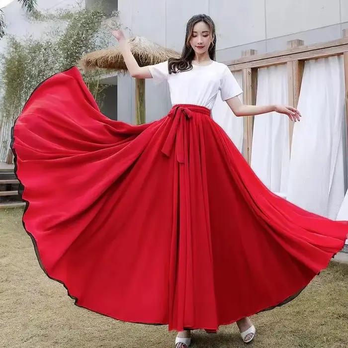 Jupe de danse réversible pour femme