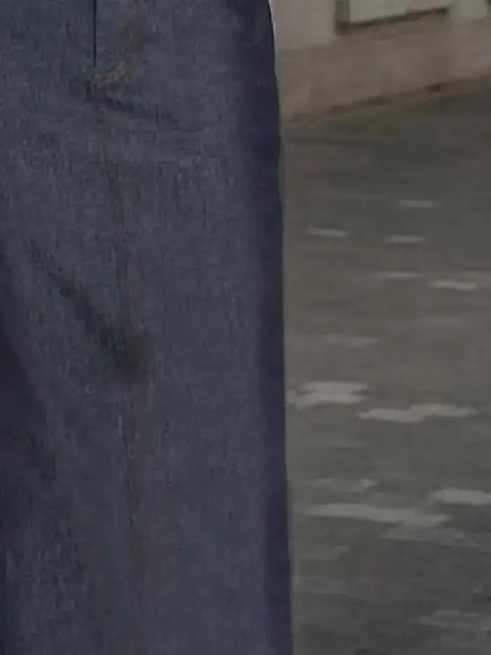 Krisstargirl 2025 été nouvelle mode Denim jupes pour femmes Imitation h-ligne taille haute poches ample femme bleu Maxi jupe