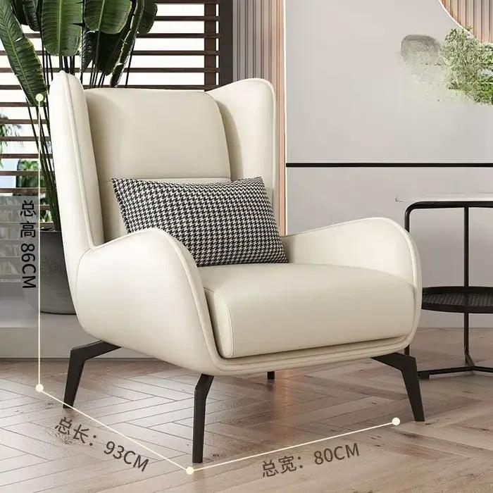 Balcon Support chaise salle à manger en cuir jeu luxe chaise design protecteurs de sol Muebles Para El Hogar salon accessoires