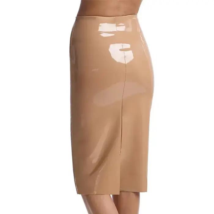 Mini-jupe sexy en similicuir PU