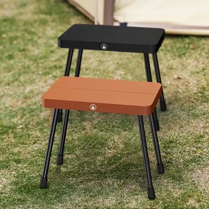 Chaise pliante en alliage d'aluminium, petit banc robuste et résistant à l'usure, tabouret pliable Compact et solide, pour le jardinage en plein air