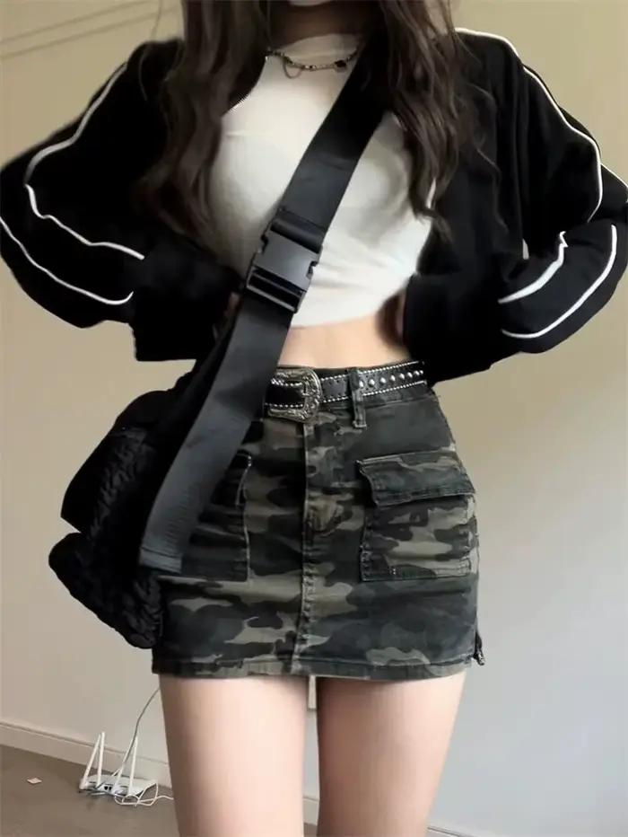 Jupe rétro taille haute pour femmes
