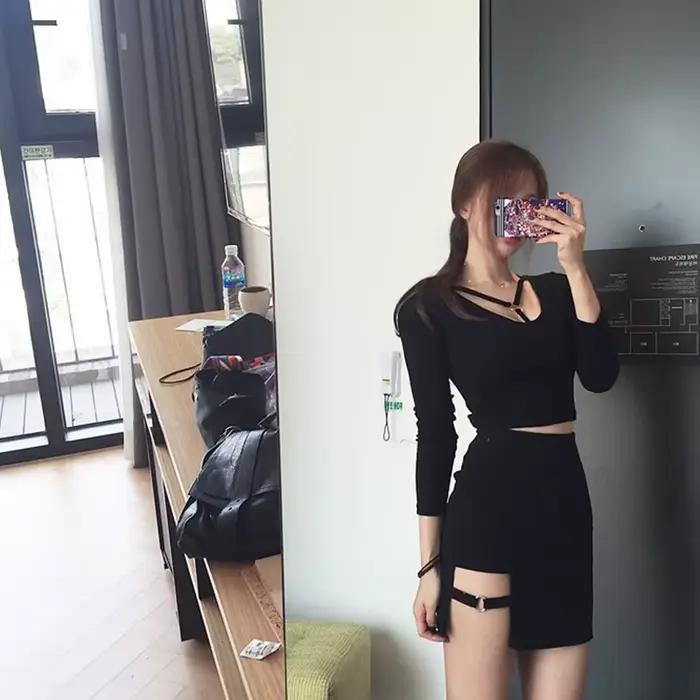 Mini jupe crayon de style coréen pour femmes